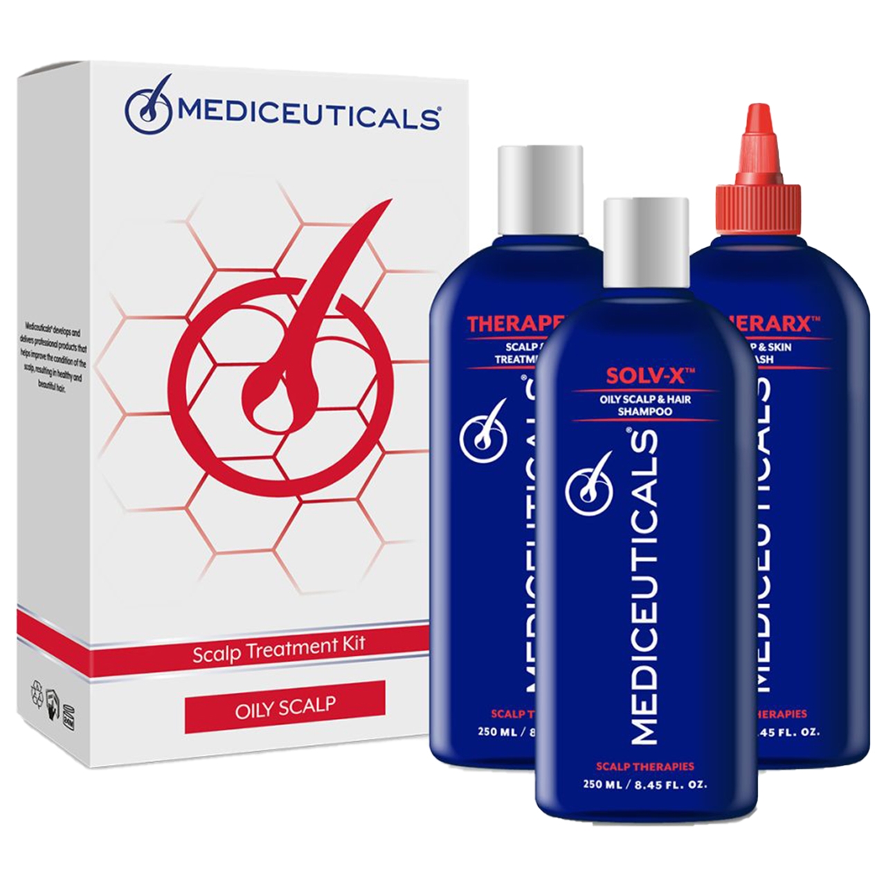 Therapro Mediceuticals 3-piece Scalp Treatment Kit for Oily popular Scalp